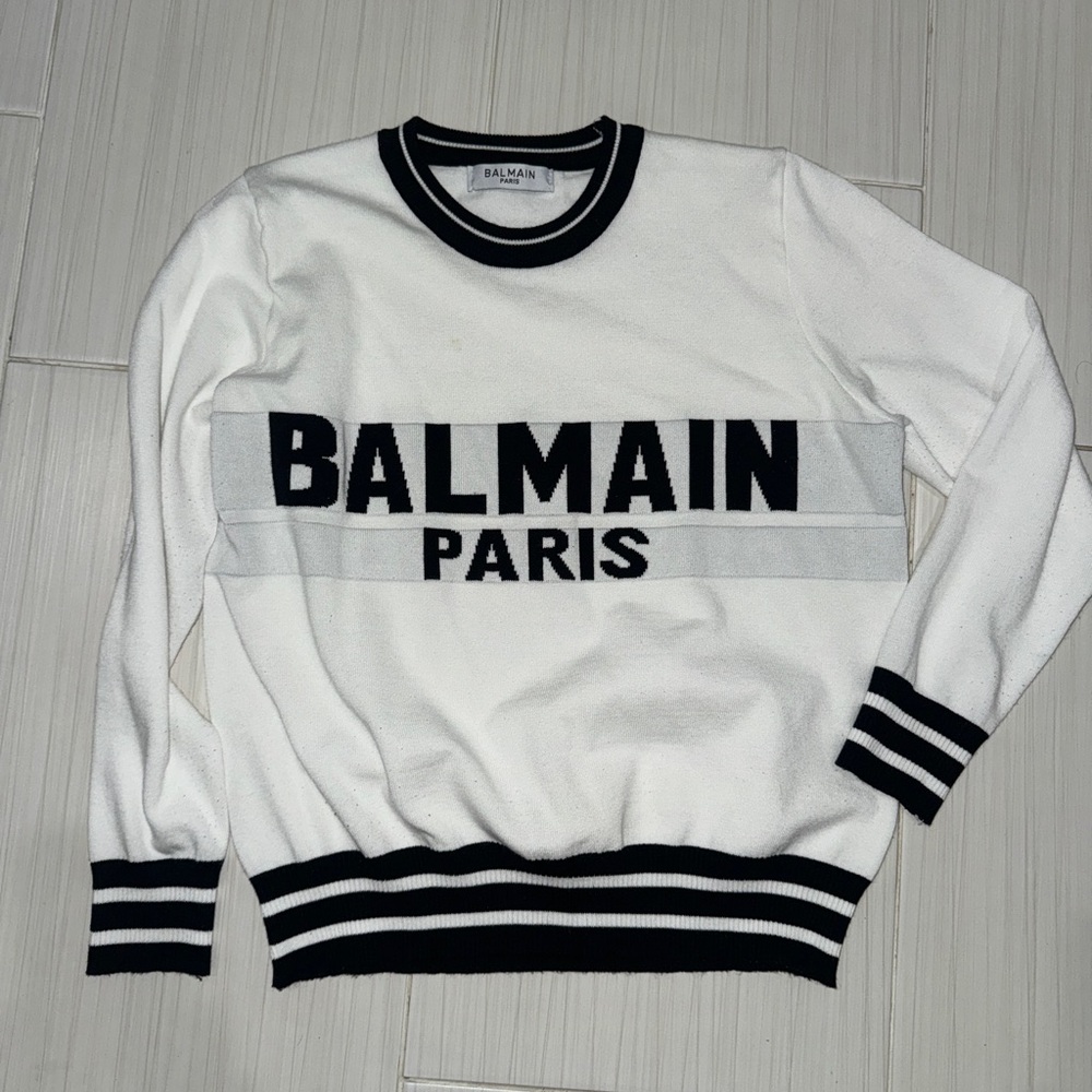Balmain Inspired Crewneck Sweater